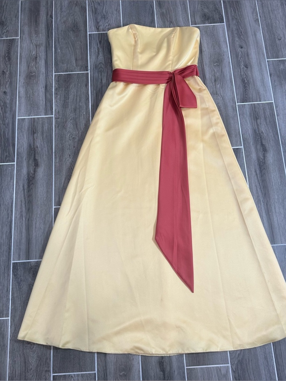 ALFRED ANGELO Dress Size 12 Long Maxi Princess Strapless FORMAL GOWN Prom Y2K